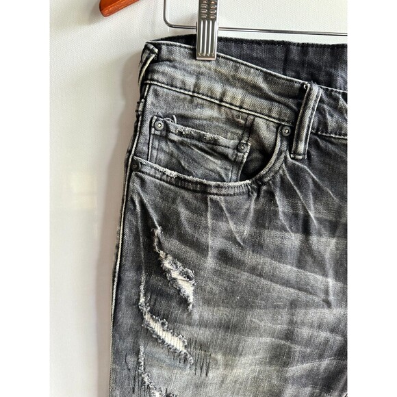 NWT $238 PRPS MEN'S JEANS 32  CAyenne RIPPED DESTROYED SUPER SKINNY BLACK - Picture 5 of 16